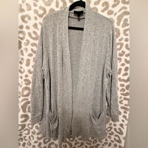Lane Bryant Grey Cardigan with Pockets - 18/20